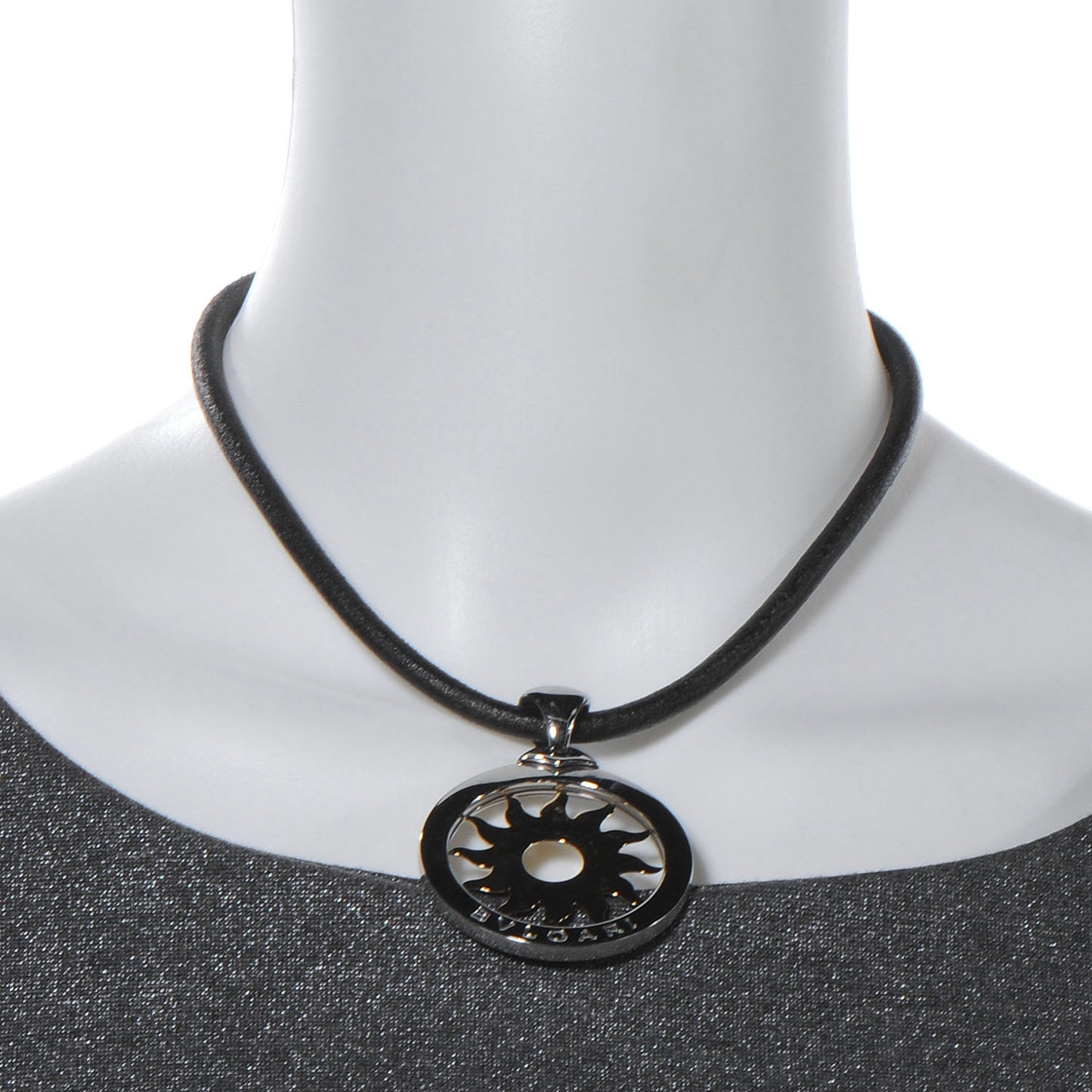 BVLGARI 18k Gold Sun Tondo Necklace