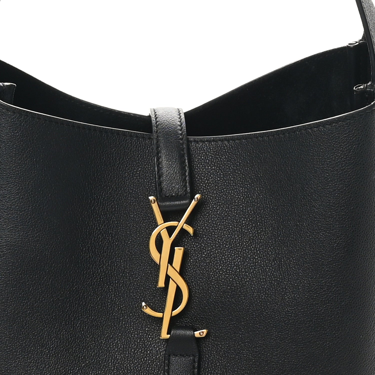 Saint Laurent Smooth Calfskin Small Le 5 A 7 Soft Hobo Black 8 of 10