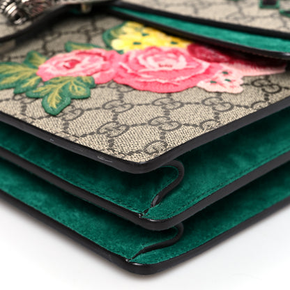 Gucci GG Supreme Monogram Embroidered Medium Dionysus Shoulder Bag Emerald 9 of 10