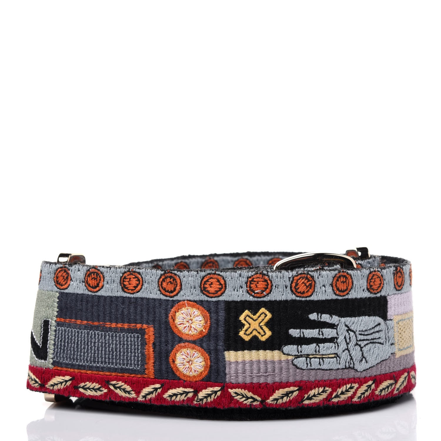 Valentino Garavani Canvas Counting Rockstud Guitar Strap Multicolor 2 of 7