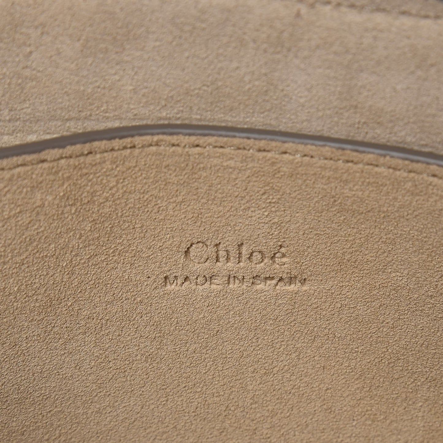 Suede Calfskin Small Faye Shoulder Bag Tobacco