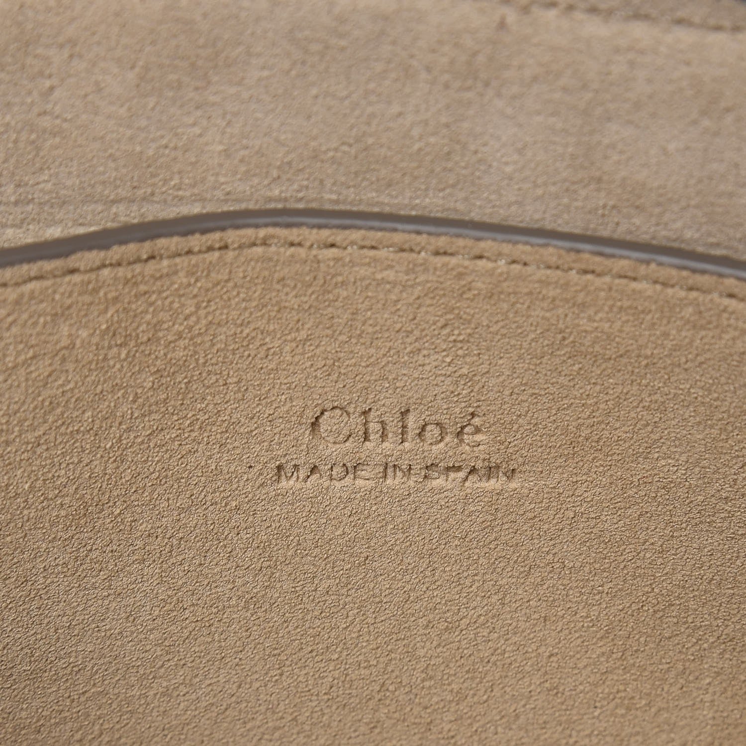 Chloe Suede Calfskin Small Faye Shoulder Bag Tobacco 6 of 10