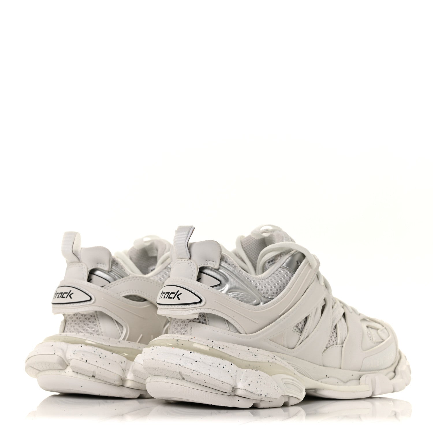 Balenciaga Rubber Mesh Fabric Monocolor Recycled Sole Womens Track Sneakers 38 White 4 of 6