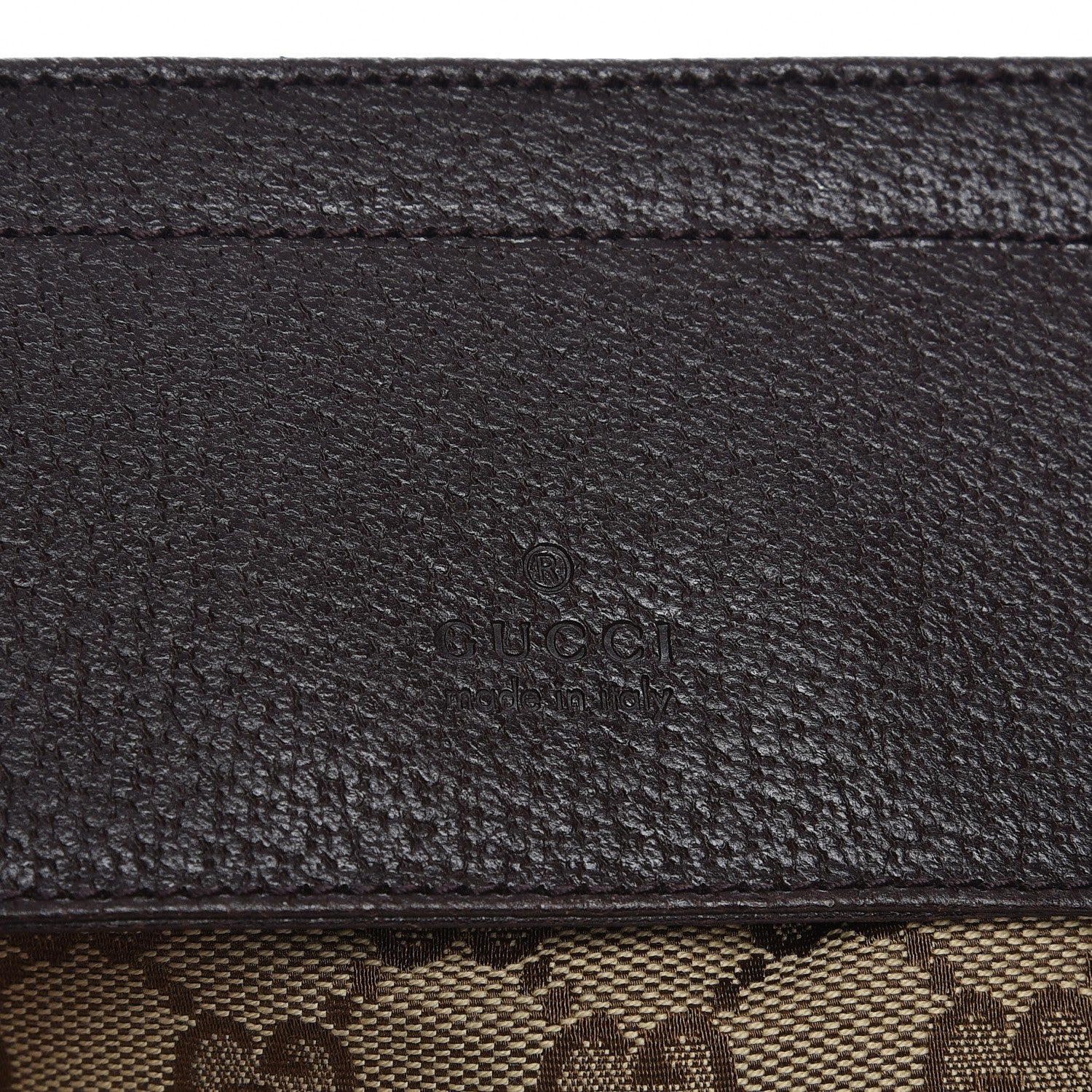 Gucci GG Monogram Double Pocket Belt Bag Dark Brown 8 of 8