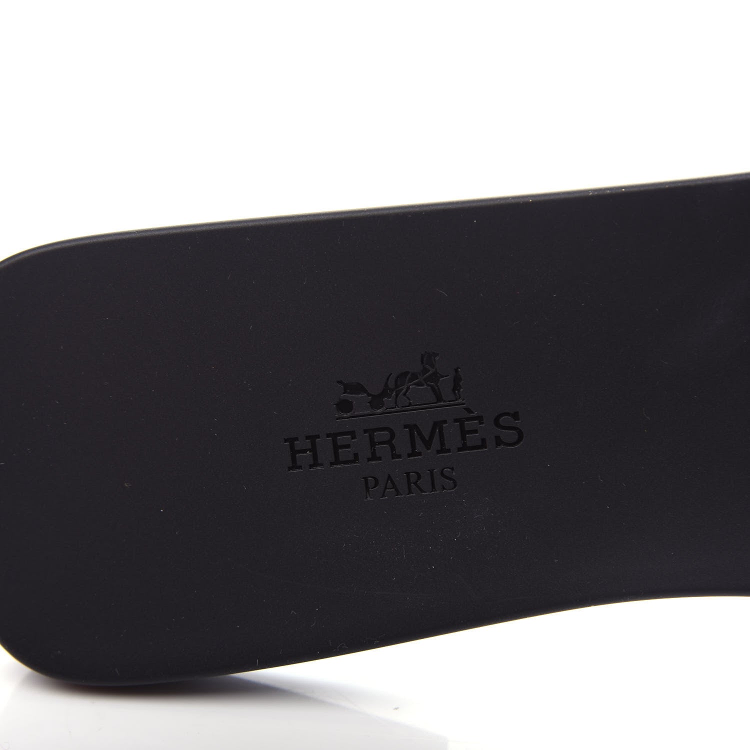 Hermes Rubber Aloha Sandals 37 Black 8 of 11
