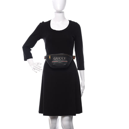 Gucci Grained Calfskin Small Logo Belt Bag Black 2 of 10
