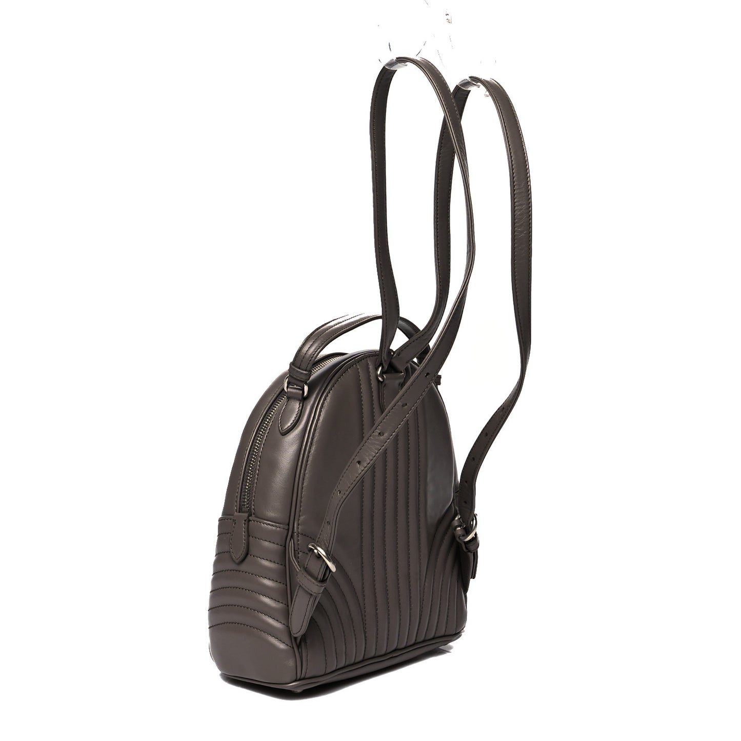 Soft Calfskin Impunture Diagramme Day Backpack Bambu