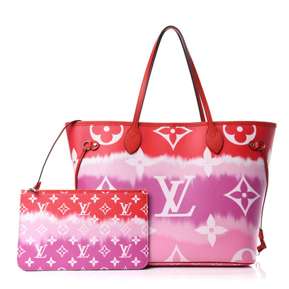 Louis Vuitton Monogram Escale Neverfull MM Rouge 1 of 11