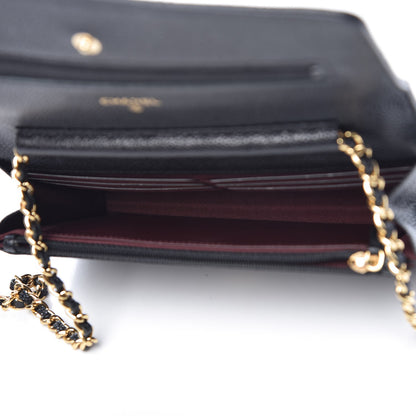 Chanel Caviar Quilted Wallet On Chain WOC Black 5 of 9