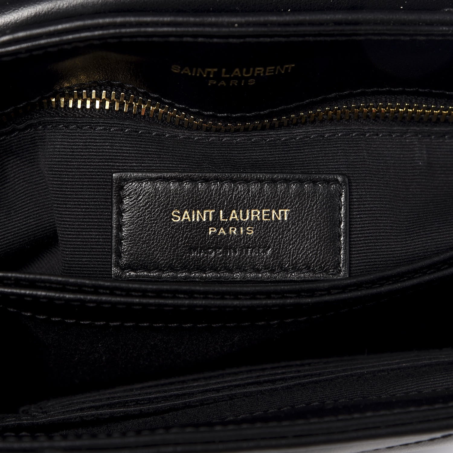 Saint Laurent Calfskin Y Quilted Monogram Toy Loulou Crossbody Bag Black 5 of 9