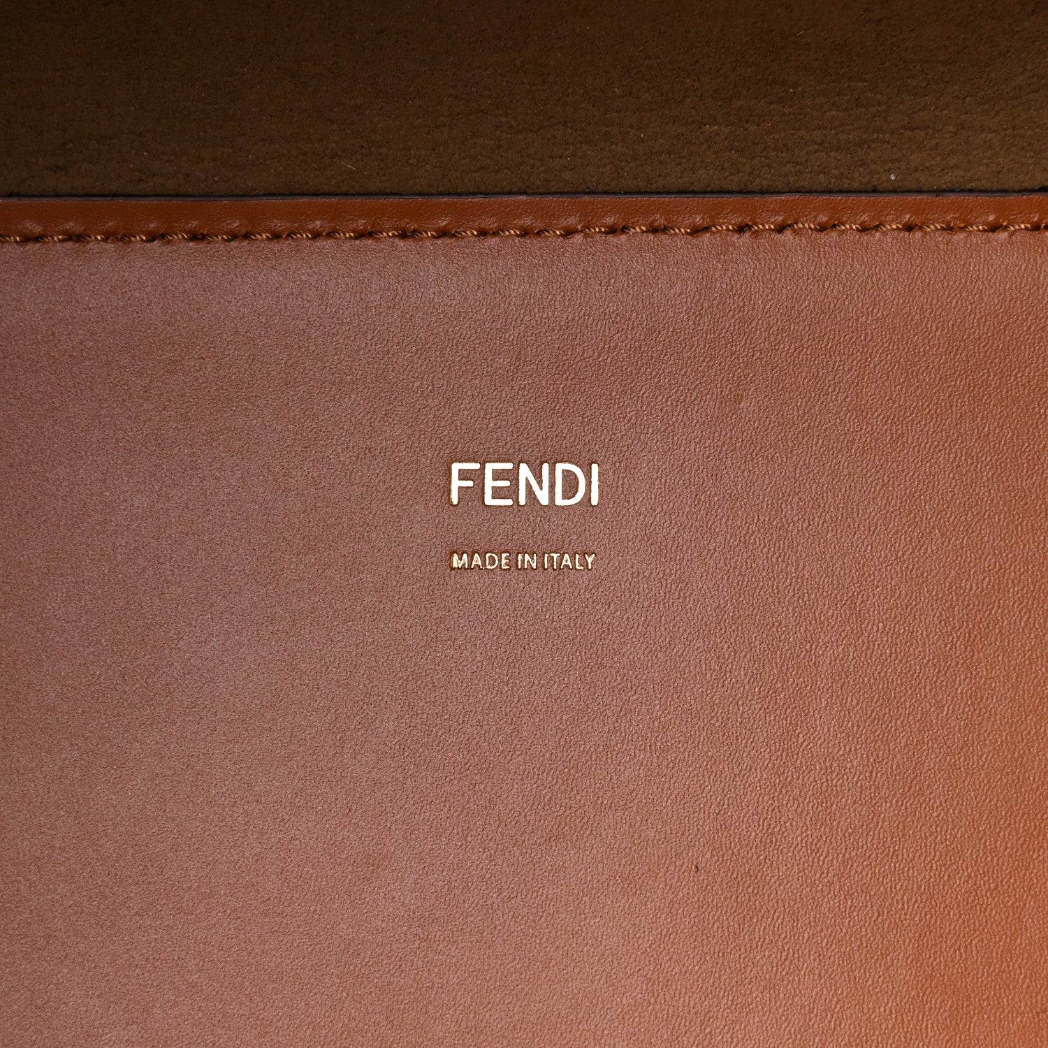 Fendi Vitello King Plexiglass Medium Fendi Sunshine Shopper Tote Cuoio 6 of 10