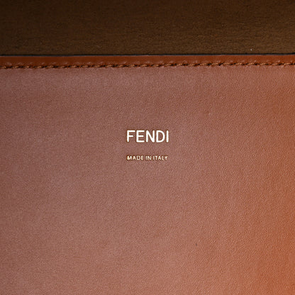 Fendi Vitello King Plexiglass Medium Fendi Sunshine Shopper Tote Cuoio 6 of 10