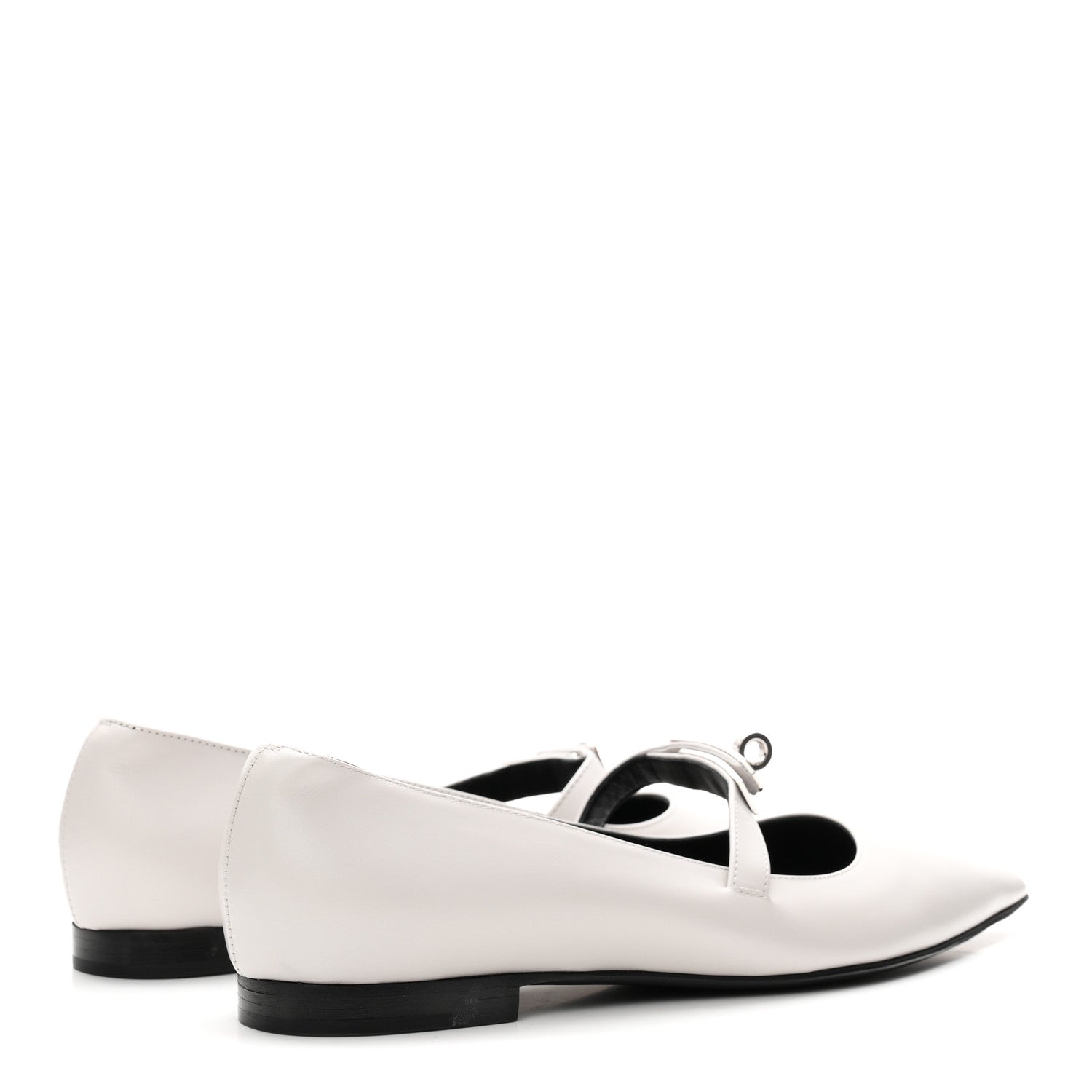 Hermes Calfskin Kelly Ballet Flat 38 Gris Clair 5 of 9