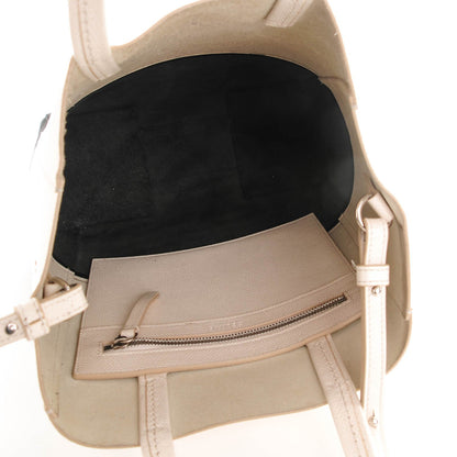 Celine Grained Calfskin Small Vertical Bi-Cabas Cream Black 5 of 8