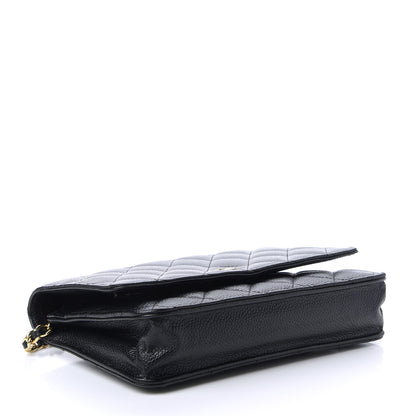 Chanel Caviar Quilted Wallet On Chain WOC Black 4 of 12