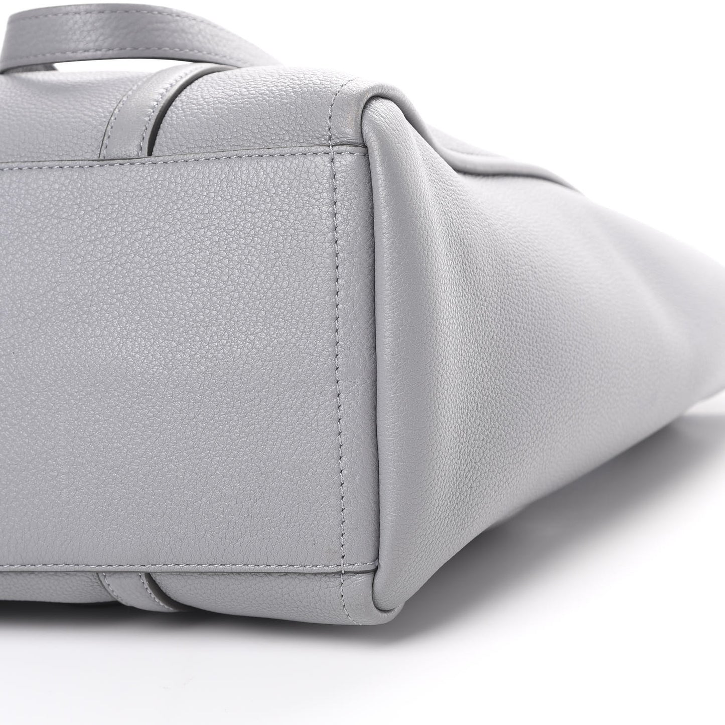 Grained Calfskin The Tag Tote Grey