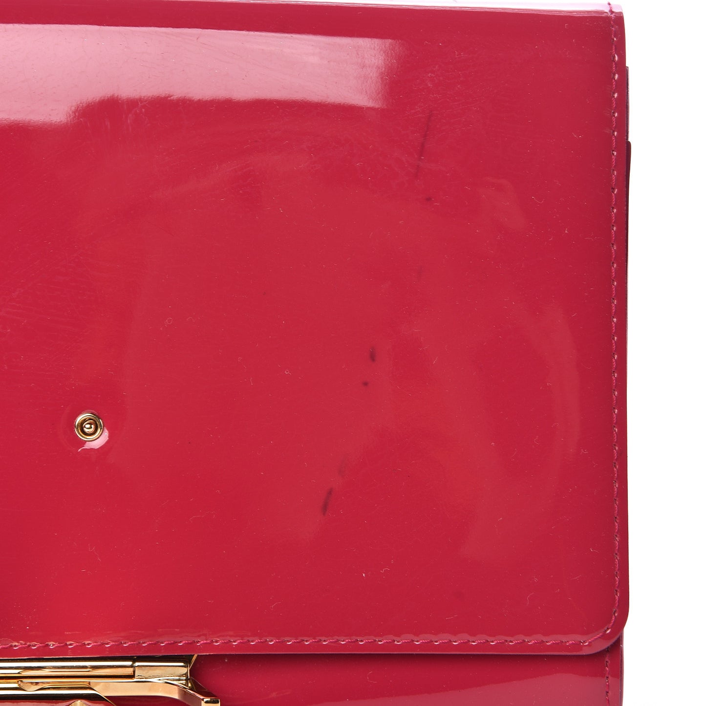 Patent Louise Clutch Rose Indien