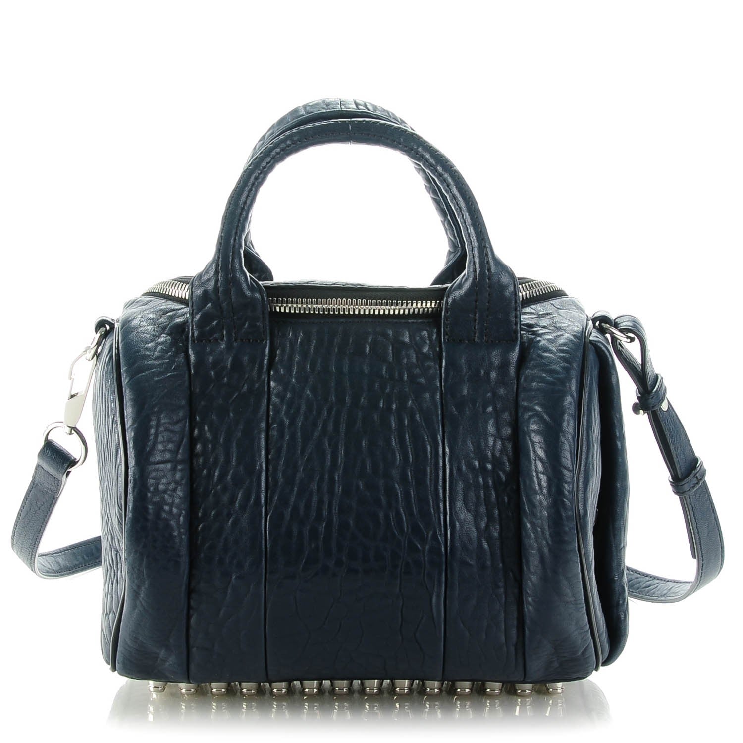 Alexander Wang Pebbled Lambskin Rockie Neptune 1 of 7