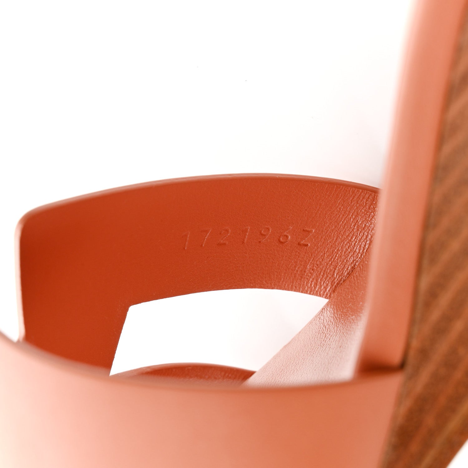 Hermes Calfskin Legend Wedge Sandals 39 Rouge Blush 10 of 10