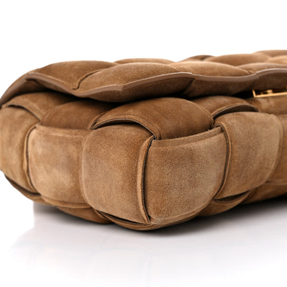 Bottega Veneta Suede Maxi Intrecciato Padded Cassette Crossbody Bag Taupe 5 of 9