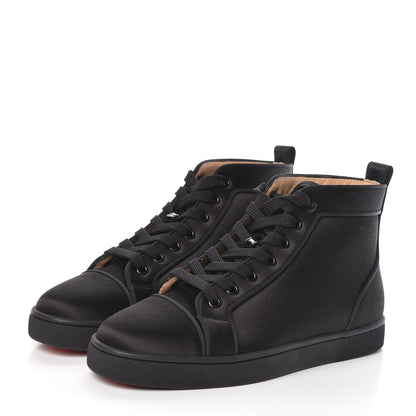Christian Louboutin Satin Rantulow Orlato Flat Sneakers 39.5 Black 3 of 10