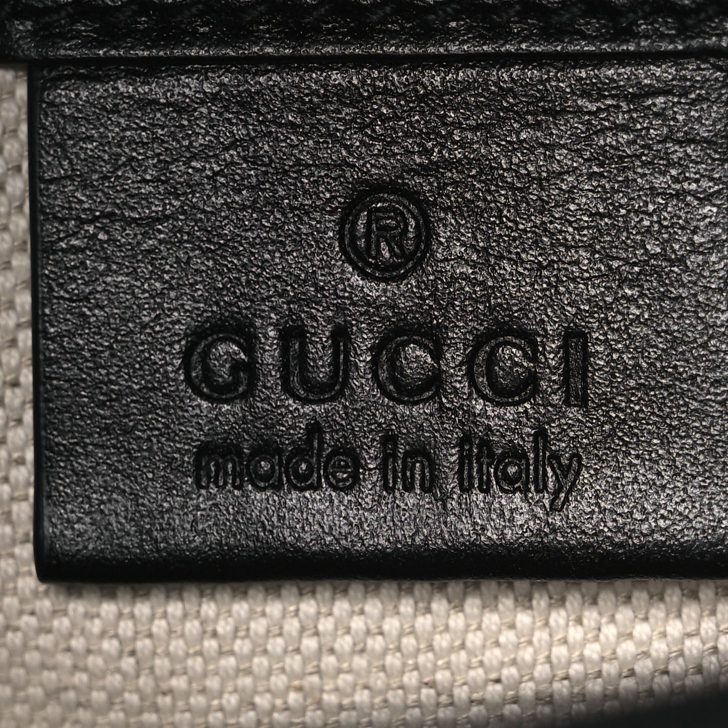 Calfskin GG Tennis Embossed Messenger Bag Black