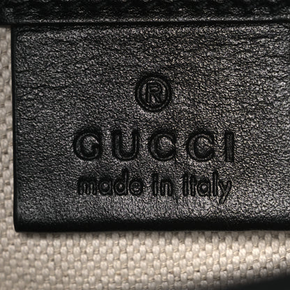 Gucci Calfskin GG Tennis Embossed Messenger Bag Black 10 of 21