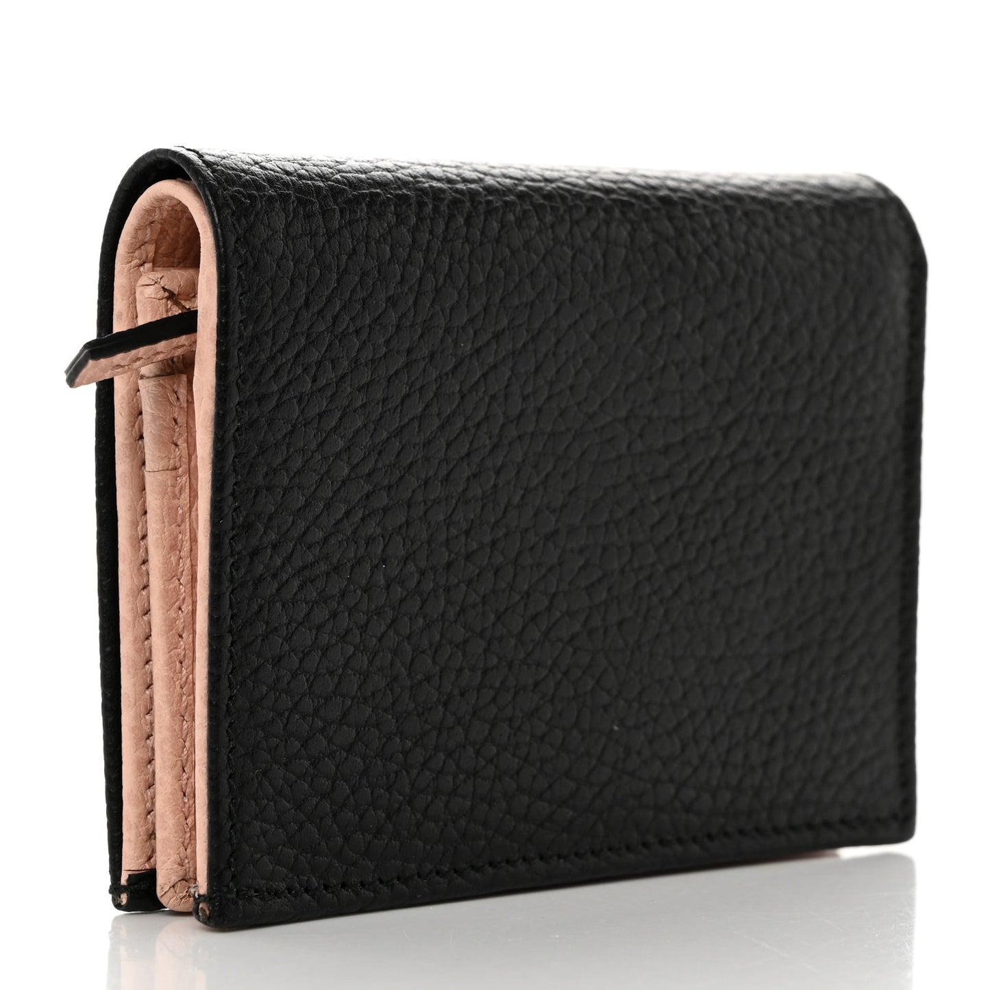 Calfskin GG Marmont Bow Card Case Black