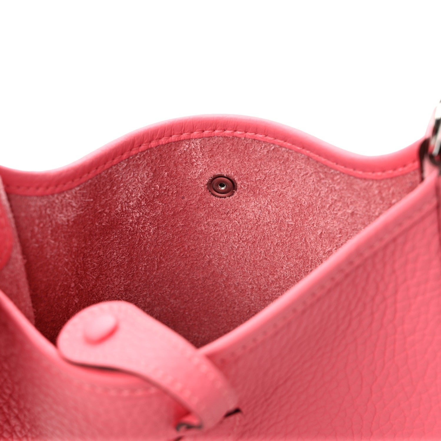 Hermes Taurillon Clemence Amazone Evelyne TPM Rose Azalee Rouge Pivoine 10 of 11