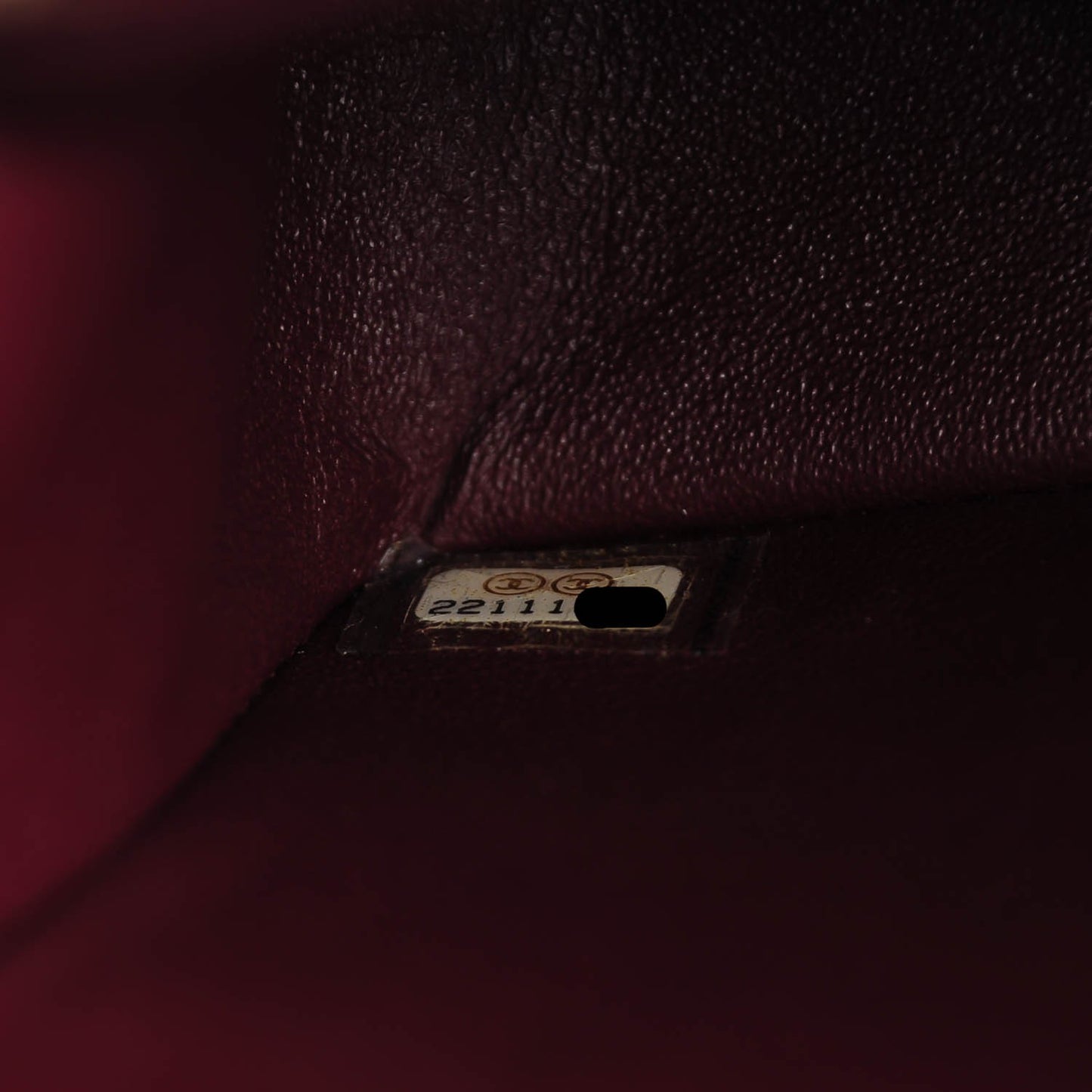 Lambskin Scallop Quilted Mini Pagoda Square Flap Burgundy