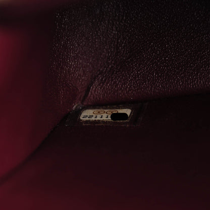 Chanel Lambskin Scallop Quilted Mini Pagoda Square Flap Burgundy 7 of 7