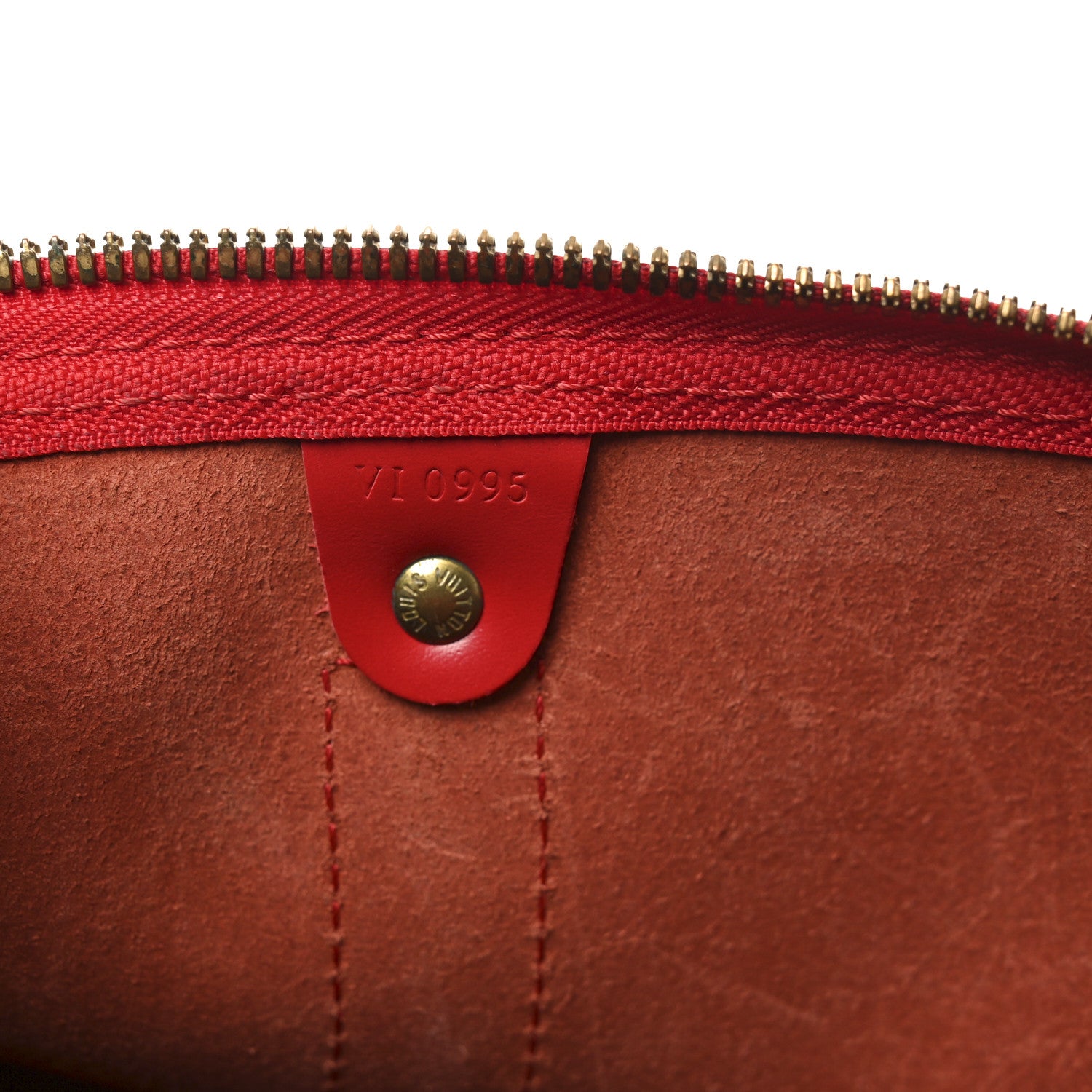 Louis Vuitton Epi Keepall 45 Castillan Red 6 of 9