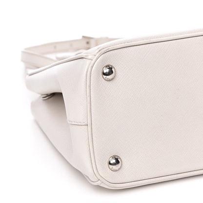 Prada Saffiano Small Galleria Double Zip Tote Talco 8 of 15