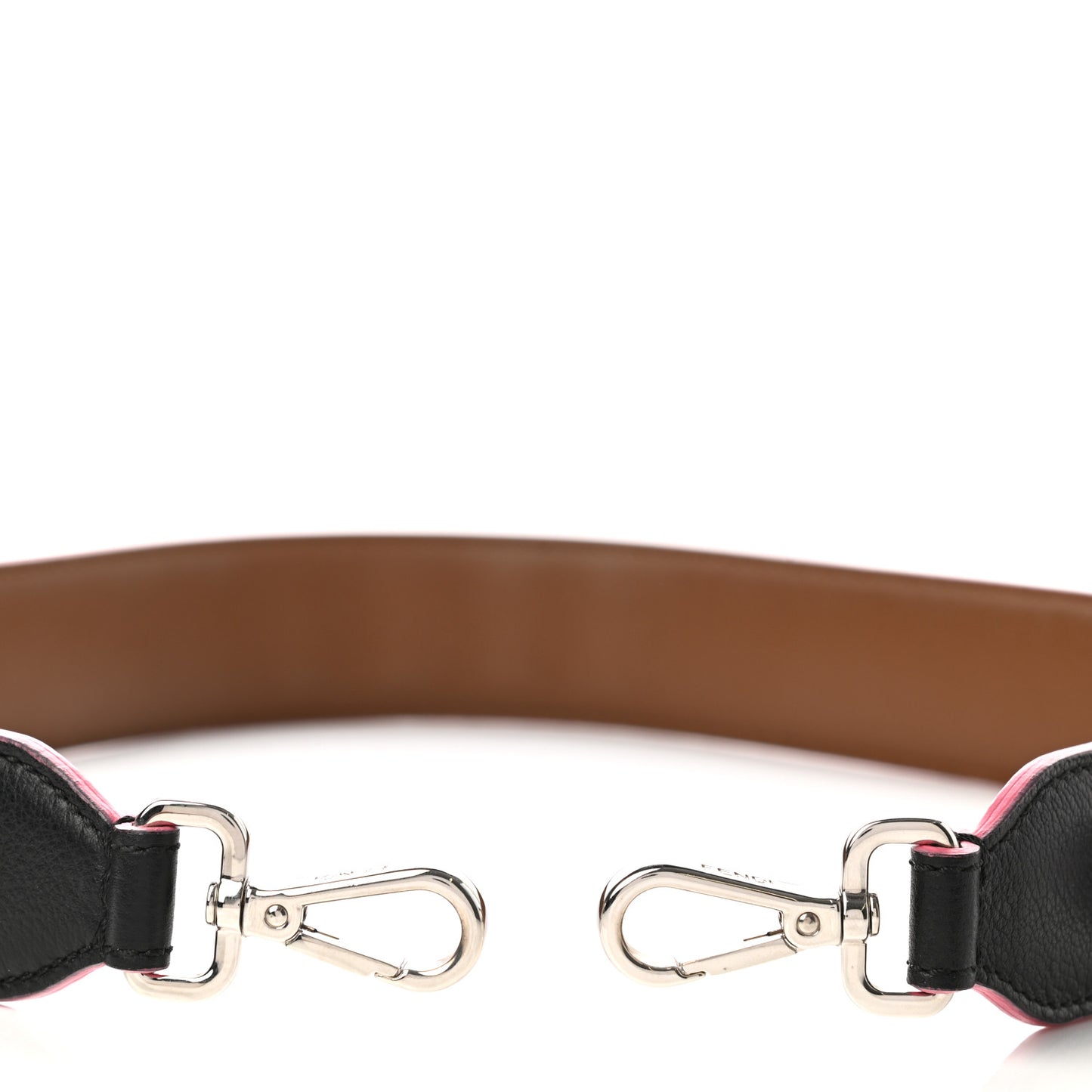 Vitello Dolce Plexiglass Bi-Color Studded Strap You Black Brownie Multicolor