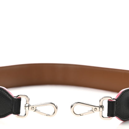 Fendi Vitello Dolce Plexiglass Bi-Color Studded Strap You Black Brownie Multicolor 4 of 4