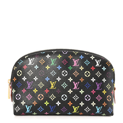 Louis Vuitton Monogram Multicolor Cosmetic Pouch Black Grenade 1 of 9