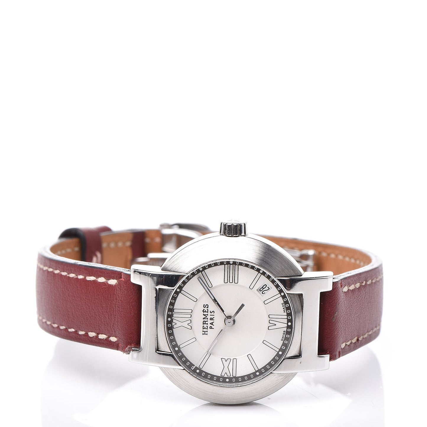 Stainless Steel Gulliver 28mm Nomade Kinetic Quartz Watch Rouge