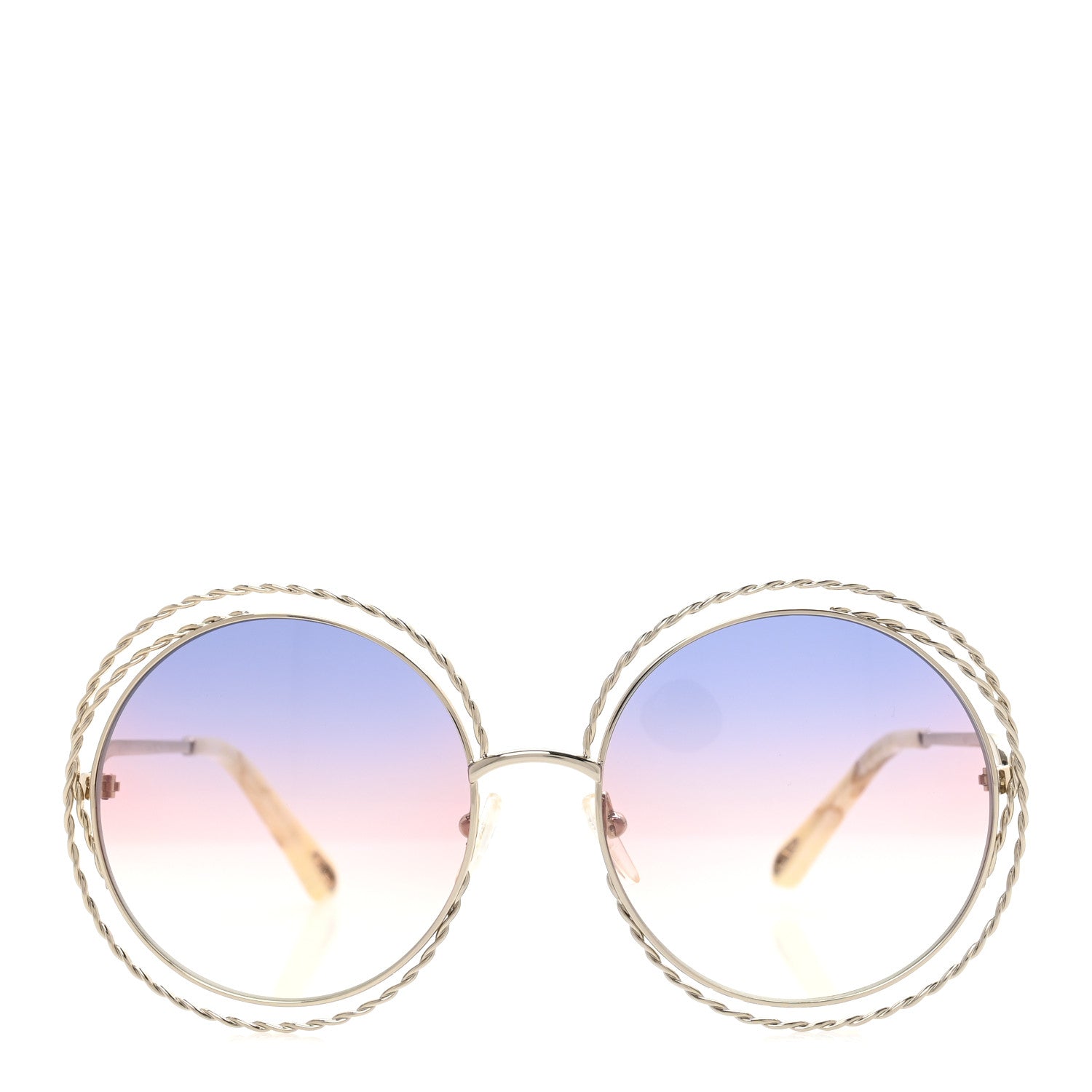 Chloe Oversized Round Carlina Oversized Round Sunglasses CE114ST Rainbow 2 of 7