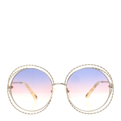 Chloe Oversized Round Carlina Oversized Round Sunglasses CE114ST Rainbow 2 of 7