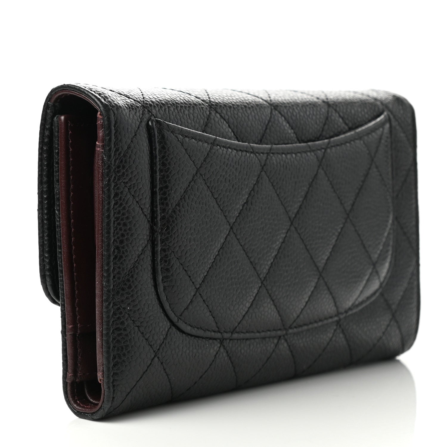 Chanel Caviar Quilted Large Flap Wallet Black 3 of 10
