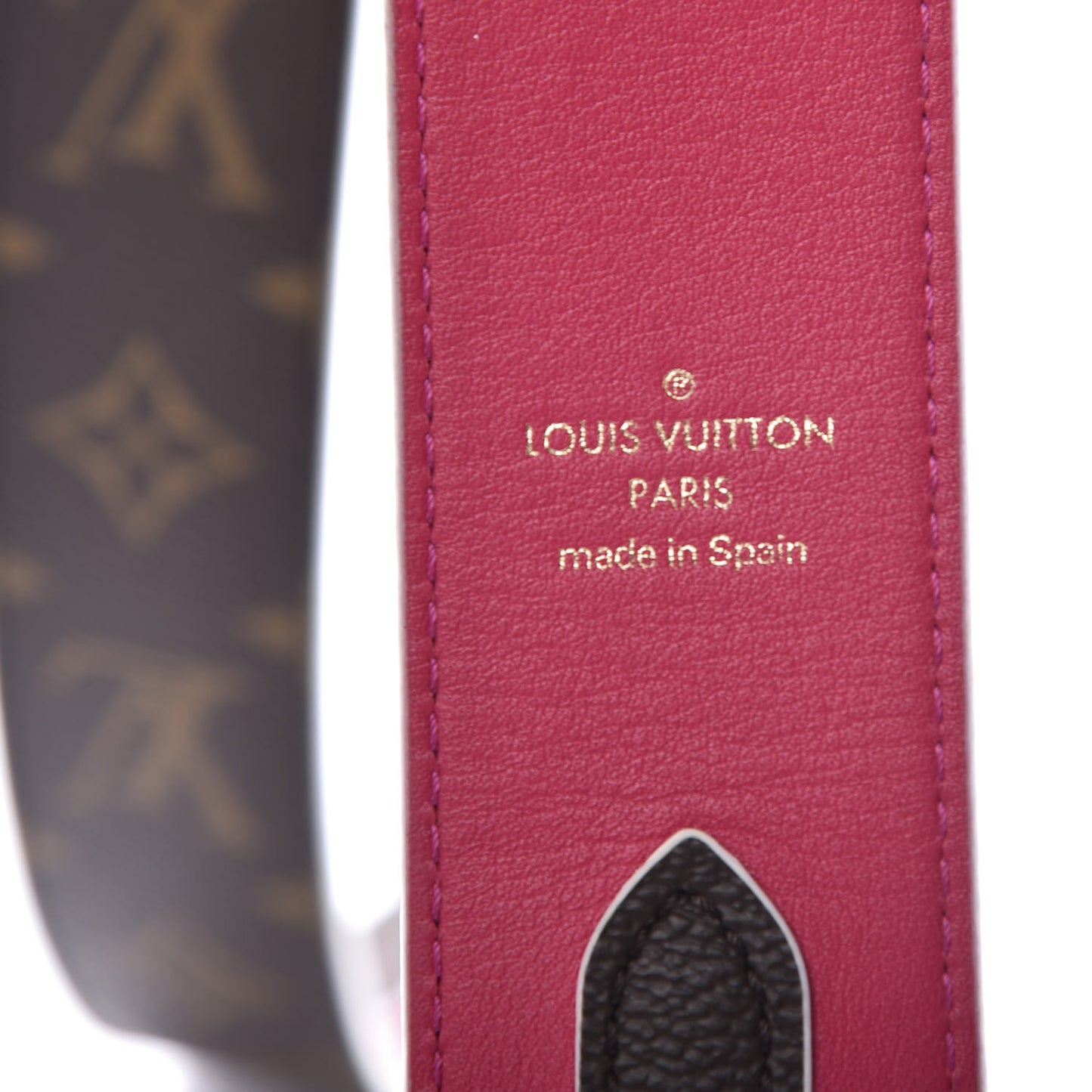 Monogram Bandouliere Shoulder Strap Hot Pink