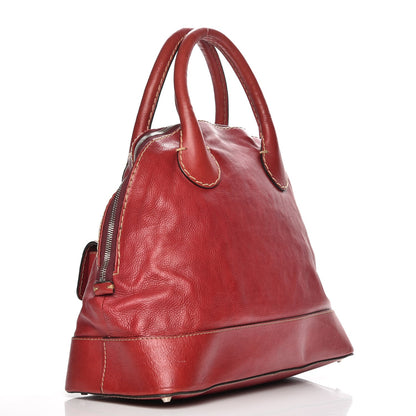 Chloe Calfskin Edith Dome Bowler Red 3 of 12