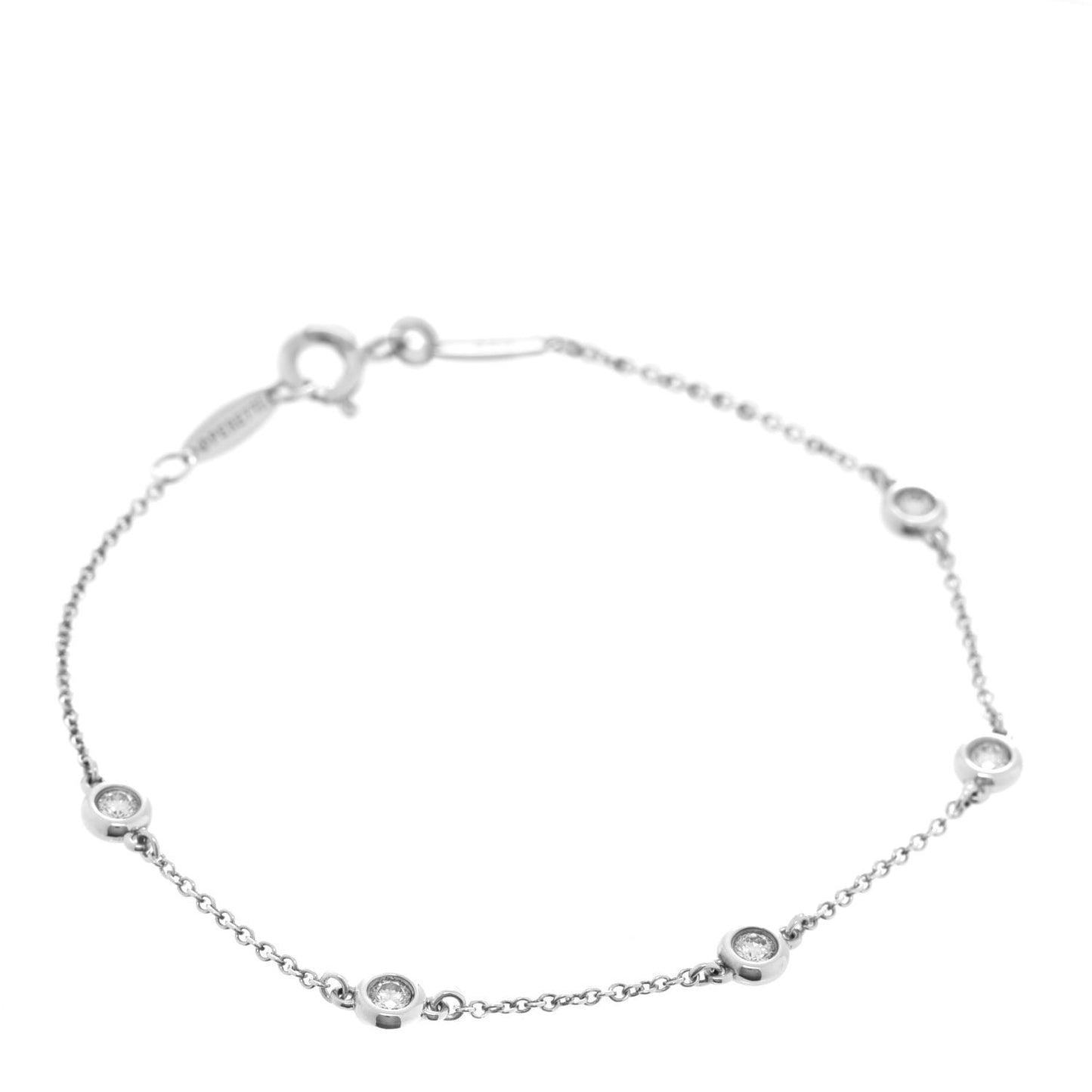 Sterling Silver Diamond .25ct Elsa Peretti Diamonds By The Yard Bracelet