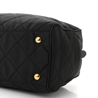 Prada Nylon Tessuto Impuntu Quilted Shoulder Bag Black 10 of 10