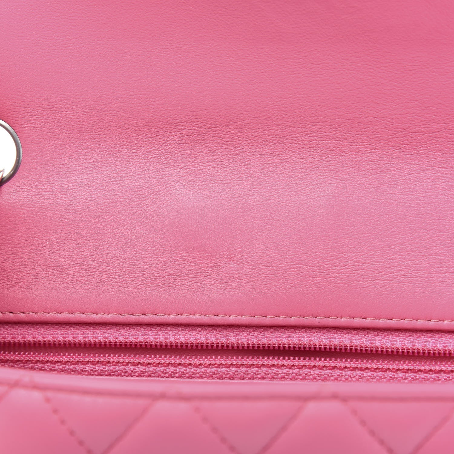 Chanel Lambskin Quilted Mini Rectangular Flap Dark Pink 8 of 12