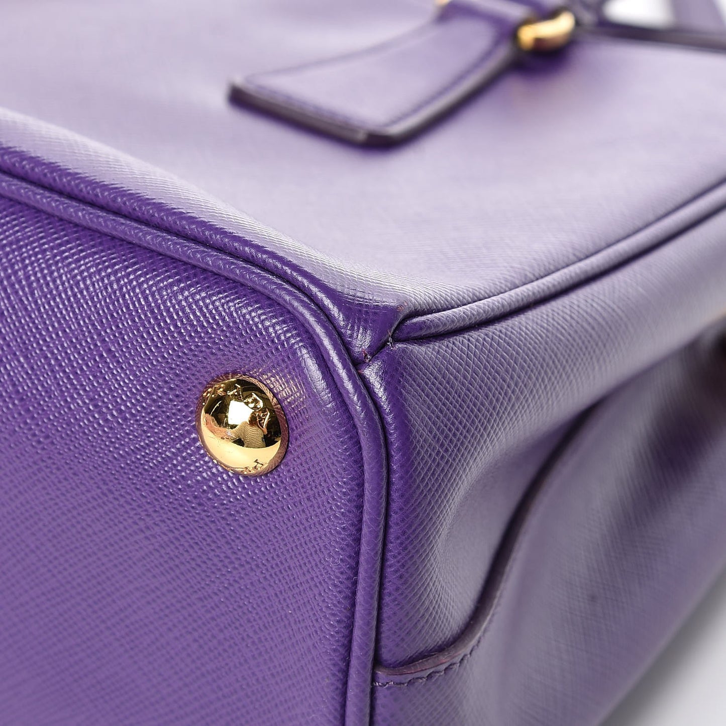Saffiano Small Galleria Double Zip Tote Viola