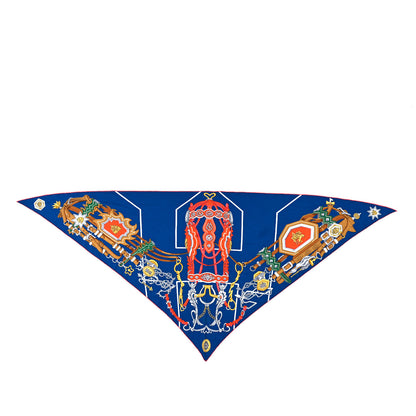 Hermes Cashmere Silk Brides Et Destin Triangle Scarf 1 of 3