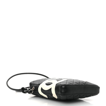 Chanel Calfskin Quilted Medium Cambon Messenger Black White 4 of 10