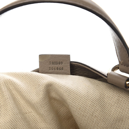 Gucci Pebbled Calfskin Medium Soho Shoulder Bag New Fango 6 of 9