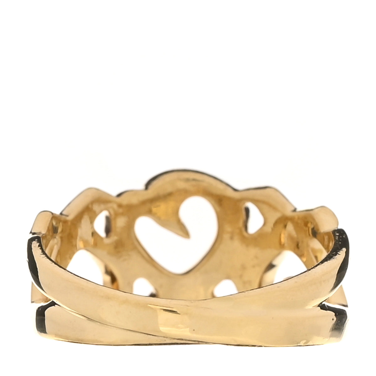Tiffany 18K Yellow Gold Paloma Picasso Loving Heart Ring 46 3.75 3 of 5